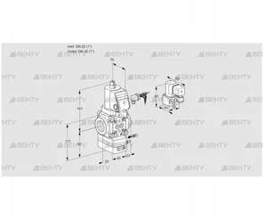 VAG125R/NWSRAE (88008183) Газовый клапан с регулятором соотношения Kromschroder