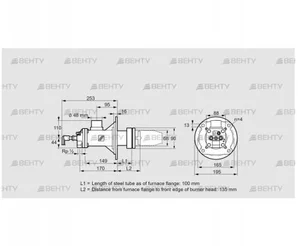 BICA 65HM-100/135-(72)D (84022026) Газовая горелка Kromschroder