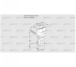 IBAF100/65Z05/20-60W3T (88302139) Дроссельная заслонка Kromschroder