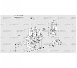 VCG3E40R/40R05GENVWR/PP3-/PPZS (88107672) Клапан с регулятором соотношения Kromschroder