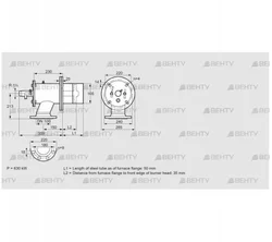 ZIO 165KB-50/35-(25)D (84246116) Газовая горелка Kromschroder