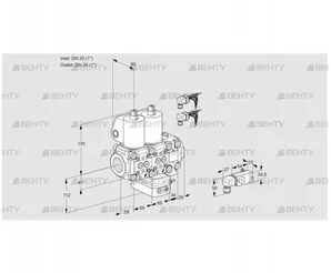 VCG2E25R/25R05NGEVWL6/PP3-/2--3 (88102974) Клапан с регулятором соотношения Kromschroder