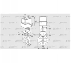 IDR200Z03D100AS/50-60W30TR10 (88303535) Дроссельная заслонка Kromschroder