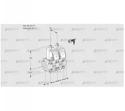 VCS1E25R/25R05NNKR3/PPPP/PPPP (88103583) Сдвоенный газовый клапан Kromschroder