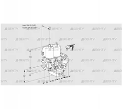 VCH1E20R/20R05NHEVWL/PPPP/PPPP (88106609) Клапан с регулятором расхода Kromschroder