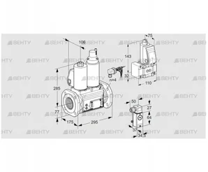 VCS665F05NLWLE/PPB-/3-PP (88207499) Сдвоенный газовый клапан Kromschroder