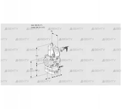 VAG125/15R/NWBE (88010818) Газовый клапан с регулятором соотношения Kromschroder