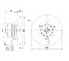 Центробежный вентилятор ebmpapst R2E180CF9101