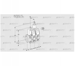 VCS3E40R/40R05NLWR/PPPP/PPPP (88106640) Сдвоенный газовый клапан Kromschroder