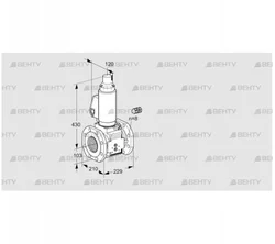 VAS8100F05LKGL3B/PP/PP (88203843) Газовый клапан Kromschroder