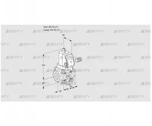 VAS350R/NKSR (88004820) Газовый клапан Kromschroder