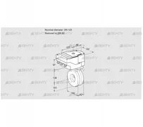 IBA125/80Z05/40A2AR10 (88301713) Дроссельная заслонка Kromschroder