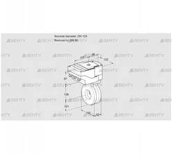 IBA125/80Z05/40A2AR10 (88301713) Дроссельная заслонка Kromschroder