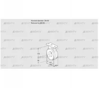 BVG80/50W05 (88300154) Дроссельная заслонка Kromschroder