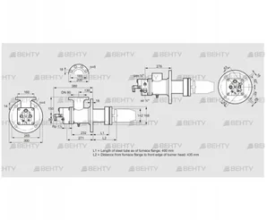 BIC 140RBL-400/435-(54)E (84035052) Газовая горелка Kromschroder