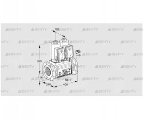 VCS9125F05NNASR3E/PPEP/PPPP (88204953) Сдвоенный газовый клапан Kromschroder