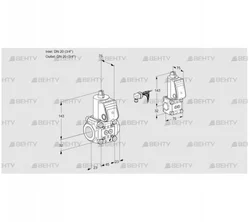 VAS1E20R/20R05NWR/PP/BS (88103355) Газовый клапан Kromschroder