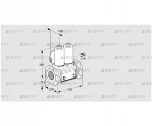 VCS9125F05NNAL3B/MPPM/PPPP (88207782) Сдвоенный газовый клапан Kromschroder