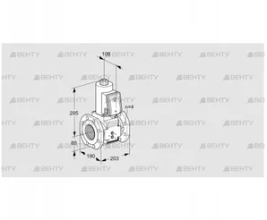 VAS7T80A05NQB/PP/PP (88202813) Газовый клапан Kromschroder