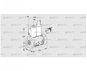 VCS665F05NLWLE/PPPP/PPPP (88204909) Сдвоенный газовый клапан Kromschroder