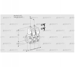 VCS1E15R/15R05NNWGR7/PPPP/PPPP (88107005) Сдвоенный газовый клапан Kromschroder