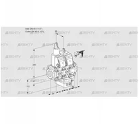 VCH2E40R/40R05LHEVWR/PPPP/PPPP (88104305) Клапан с регулятором расхода Kromschroder