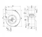 Центробежный вентилятор ebmpapst G2E160AY4701