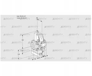 VAH3T50N/50N05HAVQR/PP/PP (88107309) Клапан с регулятором расхода Kromschroder