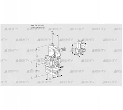 VAG115R/NWBE (88001546) Газовый клапан с регулятором соотношения Kromschroder