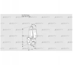 VAS1T-0/10N/NQ (88020920) Газовый клапан Kromschroder