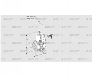 VAS125R/NW (88012708) Газовый клапан Kromschroder