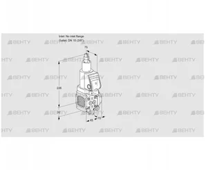 VAS1T-/10N/LQSR (88007101) Газовый клапан Kromschroder