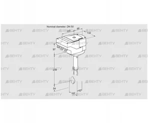 IBH50Z01A/40A2A (88301100) Дроссельная заслонка Kromschroder