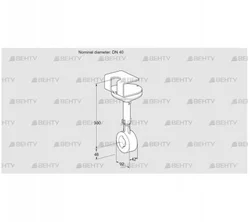 BVHR40Z01A (88302697) Дроссельная заслонка Kromschroder