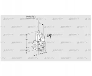 VAS125R/NW (88014678) Газовый клапан Kromschroder