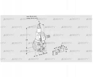 VAS120R/LWSR (88028834) Газовый клапан Kromschroder