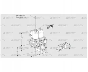 VCD1E25R/25R05ND-25WL/PPPP/4-PP (88103280) Регулятор давления Kromschroder