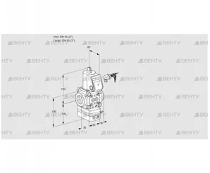 VAG350R/NKAN (88011304) Газовый клапан с регулятором соотношения Kromschroder