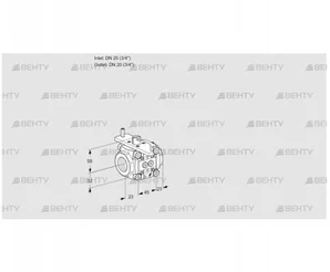 VFC1T20/20N05-08PPMM (88303897) Регулирующий клапан Kromschroder