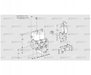 VCD2E40R/40R05ND-100WL/PPZS/2--3 (88104460) Регулятор давления Kromschroder