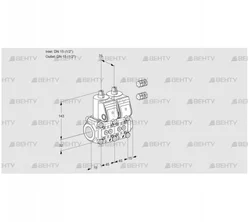 VCS1E15R/15R05NNKR3/PPPP/PPPP (88105730) Сдвоенный газовый клапан Kromschroder