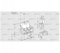 VCH1T25N/25N05NHAVQL/PPBS/3--2 (88100414) Клапан с регулятором расхода Kromschroder