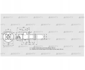 BIC 50RB-200/235-(39)D (84030131) Газовая горелка Kromschroder