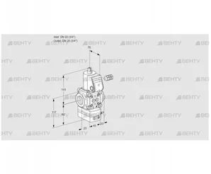 VAD120R/NW-100A (88000430) Газовый клапан с регулятором давления Kromschroder