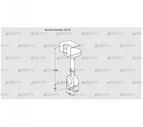 BVHR40W01A (88302700) Дроссельная заслонка Kromschroder