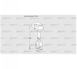 BVHR40W01A (88302700) Дроссельная заслонка Kromschroder