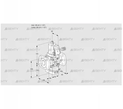 VAD240F/NKSR-100A (88029145) Газовый клапан с регулятором давления Kromschroder