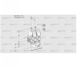 VCG2E40F/40R05FNGEWR3/PPPP/PPPP (88101621) Клапан с регулятором соотношения Kromschroder