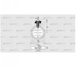 DKR 125Z03F350D (03149235) Дроссельная заслонка Kromschroder