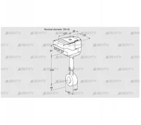 IBHS40Z01A/40A3A (88302774) Дроссельная заслонка Kromschroder